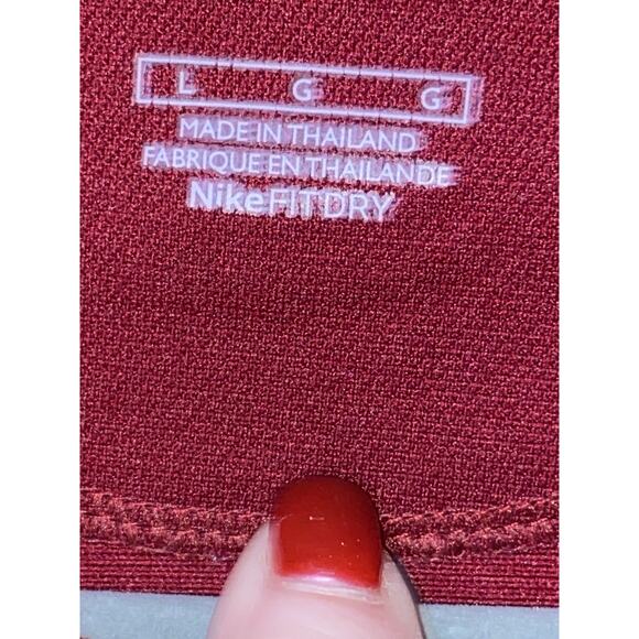 Nike Golf Fit Dry Spencer T Olin Golf Course Polo Shirt Gold Men’s Size Large - Picture 5 of 5